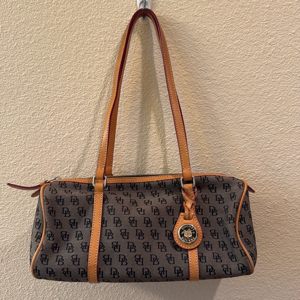 Dooney and Bourke Monogrammed Barrel Handbag